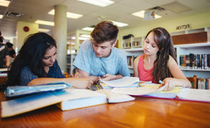 Arab American Teens Studying