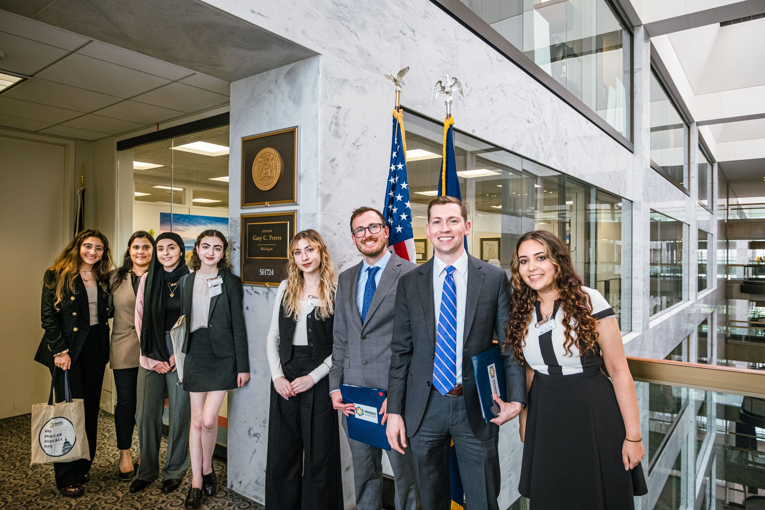 Arab American Leadership Program fellows group photo.